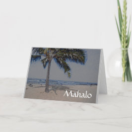 Beileid Mahalo aus der Familie Dankeskarte