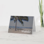 Beileid Mahalo aus der Familie Dankeskarte (Vorderseite)