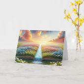 Beileid Meadow und Brook Book Karte (Gelbe Blume)