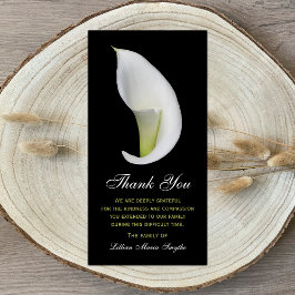 Beileid Memorial Danke Foto Card - Lily