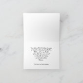 Beileid Memorial Danke Note Card — Tulips (Innenseite)