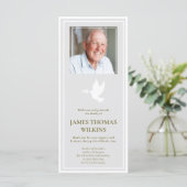 Beileid Memorial Foto Beerdigung Danke Karte (Stehend Vorderseite)