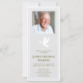 Beileid Memorial Foto Beerdigung Danke Karte (Vorderseite)