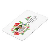 Beileid Memorial FOTO Bereavement Loss Rose Magnet (Linke Seite)