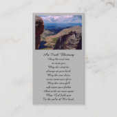 Beileid Memorial Foto Praetkarte Visitenkarte (Vorderseite)