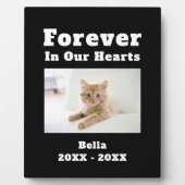 Beileid-Memorial für Haustiere für immer in unsere Fotoplatte (Vorderseite)