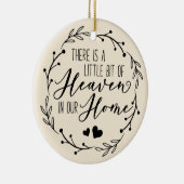 Beileid Memorial in Love Memory Foto Keramik Keramik Ornament (Rechts)