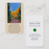 Beileid Memorial Irish Sessing Praetkarte Visitenkarte (Vorne/Hinten)