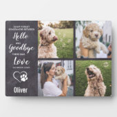 Beileid-Memorial Keepake Pet Loss Memorial Fotoplatte (Vorderseite)