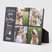 Beileid-Memorial Keepake Pet Loss Memorial Fotoplatte (Seite)