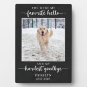 Beileid-Memorial Loss-Foto Fotoplatte (Vorderseite)