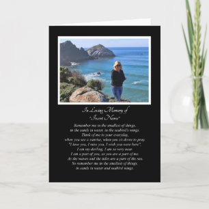 Beileid-Memorial mit Picture Spiritual Pocket Card Karte