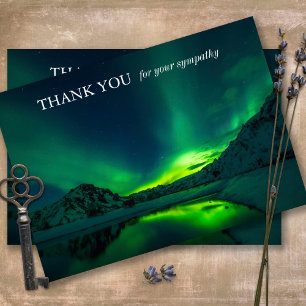 Beileid Memorial Nature Beerdigung Danke Karte