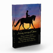 Beileid Memorial Spirituelle Dressur Fotoblock (Links)