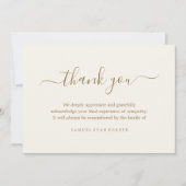 Beileid Memorial Vielen Dank Dankeskarte (Vorderseite)