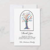 Beileid Memorial Vielen Dank Foto-Karte Dankeskarte (Vorderseite)