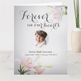 Beileid Memorial Vielen Dank Note Card mit Foto Dankeskarte