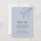 Beileid-Memory-Blume Dankeskarte (Vorderseite)