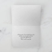 Beileid mit Gartenmöbeln Karte (Innenseite)