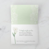 Beileid mit Gekümmert Gedanken und Gebetskarte Karte (Innenseite)