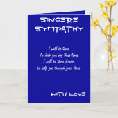 Beileid mit Liebe Grußkarten Karte (Gelbe Blume)