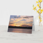 ***BEILEID*** MIT SCHÖNEM SONNENANSCHLUSS AUF DEM KARTE (Gelbe Blume)