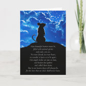 Beileid mit spirituellem Gedicht Karte (Vorderseite)