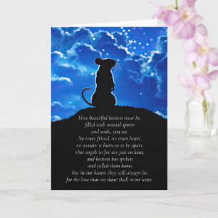 Beileid mit spirituellem Gedicht Karte