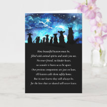 Beileid mit spirituellen Gedichten von Tieren Himm