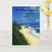 Beileid-Mit tiefster Beileids-Karte Karte (Gelbe Blume)