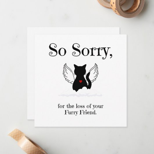 Beileid Mitteilungskarte (Vorderseite/Rückseite Beispiel)