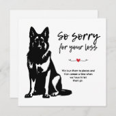 Beileid Mitteilungskarte (Vorne/Hinten)