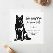 Beileid Mitteilungskarte (Vorderseite/Rückseite Beispiel)