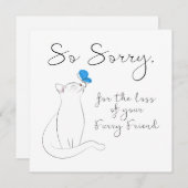 Beileid Mitteilungskarte (Vorne/Hinten)