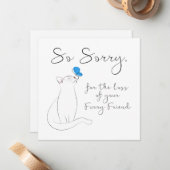 Beileid Mitteilungskarte (Vorderseite/Rückseite Beispiel)