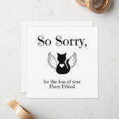 Beileid Mitteilungskarte (Vorderseite/Rückseite Beispiel)