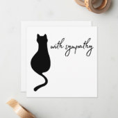 Beileid Mitteilungskarte (Vorderseite/Rückseite Beispiel)