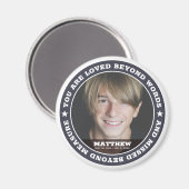 Beileid Modernes, benutzerdefiniertes Foto Magnet (Vorderseite/Rückseite)