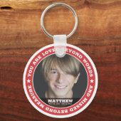 Beileid Modernes, benutzerdefiniertes Foto Schlüsselanhänger (Vorderseite)