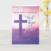 Beileid möge der Gott der Hoffnung euch mit Friede Karte (Gelbe Blume)