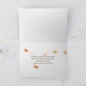 Beileid-Monarchfalter auf Wildblume Karte (Innenseite)