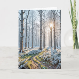 Beileid Morning Sunshine im Frostwald Karte