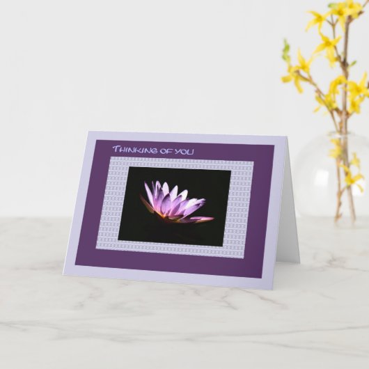 Beileid, Mutterleib, Wasserlilie Karte (Gelbe Blume)