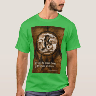 Beileid Native American Wolf und Dreamcatcher T-Shirt