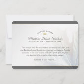 Beileid Naturfarben Herbstleaf dank Karte (Rückseite)