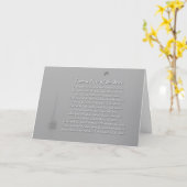 Beileid Nautical Burial at Sea Spirituelles Gedich Karte (Gelbe Blume)