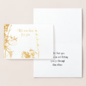 Beileid nicht allein Freunde, Familie Vögel Folienkarte (Anzeige)