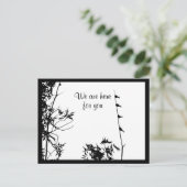 Beileid nicht allein Freunde, Familie Vögel Postkarte (Stehend Vorderseite)