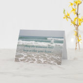 Beileid Ocean Beauty Card Karte (Gelbe Blume)