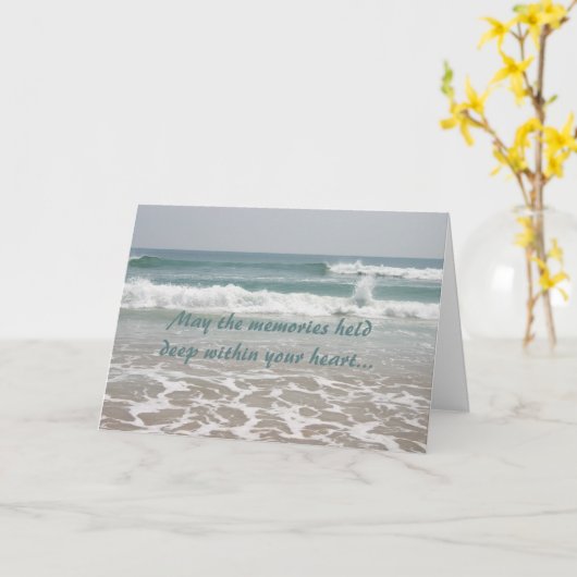 Beileid Ocean Beauty Card Karte (Gelbe Blume)